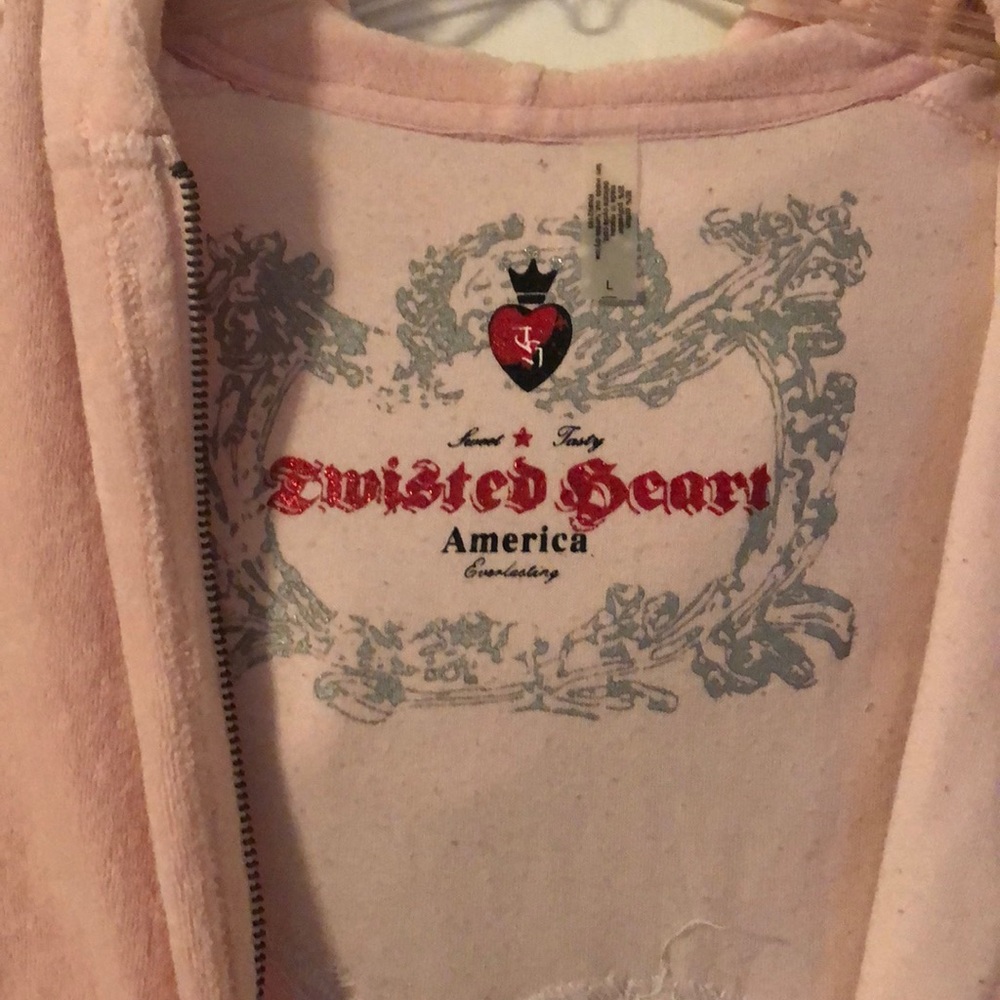 Embellished Twisted heart Hoodie and pants set - Picture 5 of 8